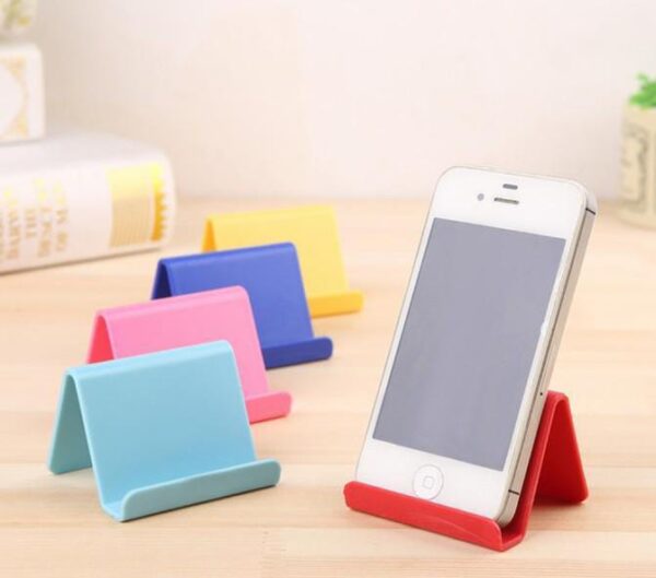 1 9 3 - Mobile Phone Holder Mini Desktop Mobile Stand Fixed Holder Shelf for Phone (Random Color)