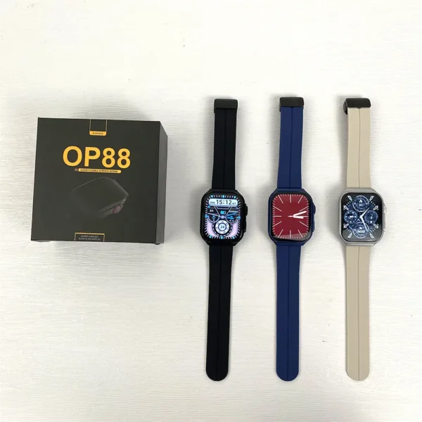 H275bdd43b0524c708f6a313524f7765c7 - New OP88 Smart Watch - Elegant Looking Smart Watch. (Random Color)