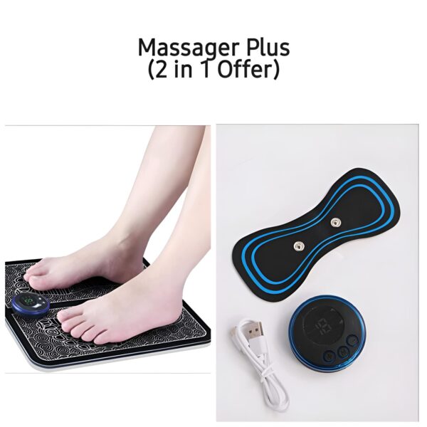 WhatsApp Image 2023 11 27 at 2.45.11 PM - Massager plus (2 in 1 offer) pack of 2 massagers mini massager -foot massager