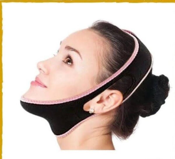 WhatsApp Image 2024 01 30 at 7.56.40 PM - chin strap for double chin ,Face Slimming Belt Chin Cheek Face Line Strap ( random color )