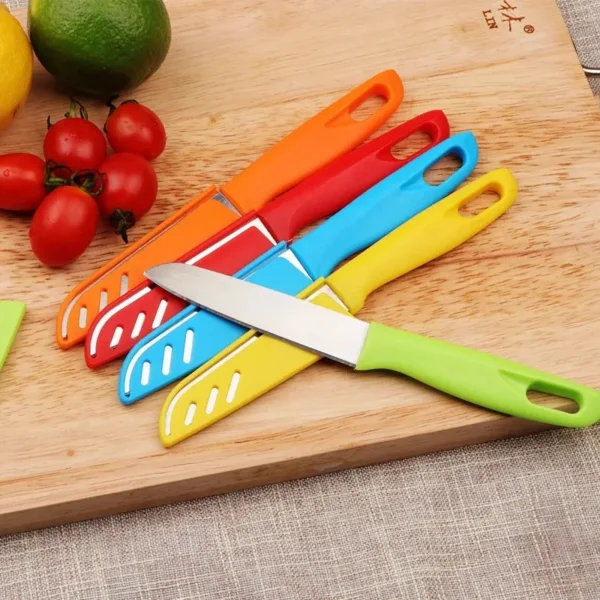 a Ta3v2b Fk transformed - High Quality Stainless Steel Colorful Handle Cheap Portable Paring Knife With PP Sheath