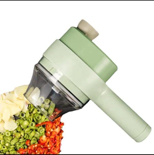 cutter 3 - Electric Handheld Hammer Multi function Vegetable Cutter Set Food Chopper Vegetable Fruit Slicer,for Garlic Pepper Chili Onion Celery Ginger Meat