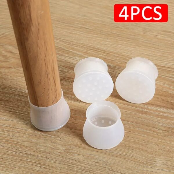 img 0 Tampa da perna da cadeira de silicone 4 unidades almofadas da mesa de m veis capas.jpg .webp - Pack of 4 Anti-Slip Bottom Pads For Chair & Furniture