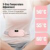 Digital Period Pad Heating And Vibrating For Healing Period Cramps – Women’s Care Pin Relief Menstrual Cramp Belt Period Pain Cramp Relief Belt Portable Menstrual Heating Pad, Heated Belly Belt For Menstrual Cramp Relief With 3 Heat Levels And 4 Modes, Electric Massager Machine For Woman_Massager/Beauty Tools